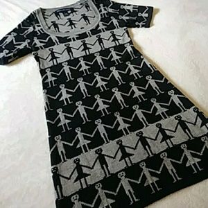 French Connection Stick People Sweater Dress